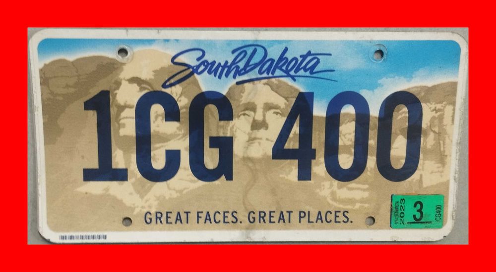 Tablica rejestracyjna SOUTH DAKOTA USA oryginalna !!!