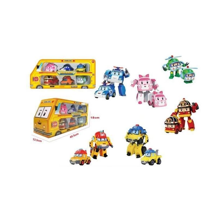 Набір героїв трансформерів Робокар, 6 шт в наборі