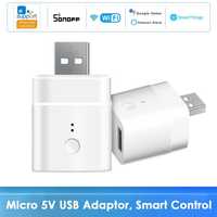 SONOFF 5V USB Adapter Wifi gniazdo inteligentne Ewelink