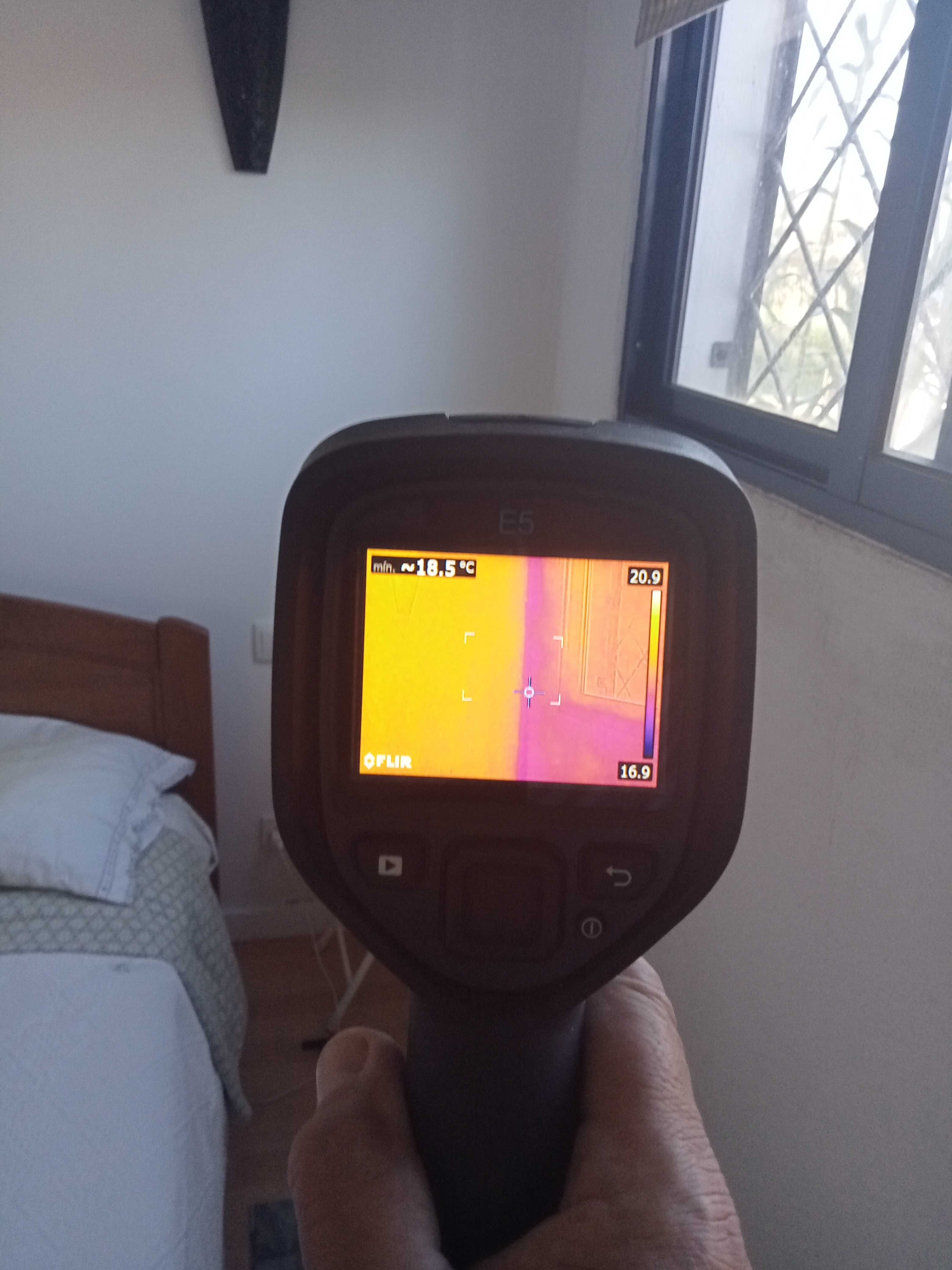 Camara Termográfica E5 Flir + 3 equipamentos de medição H/R e Temp