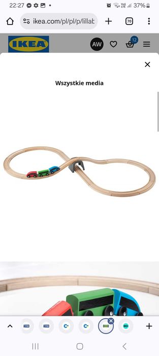 Drewniana kolejka na baterie