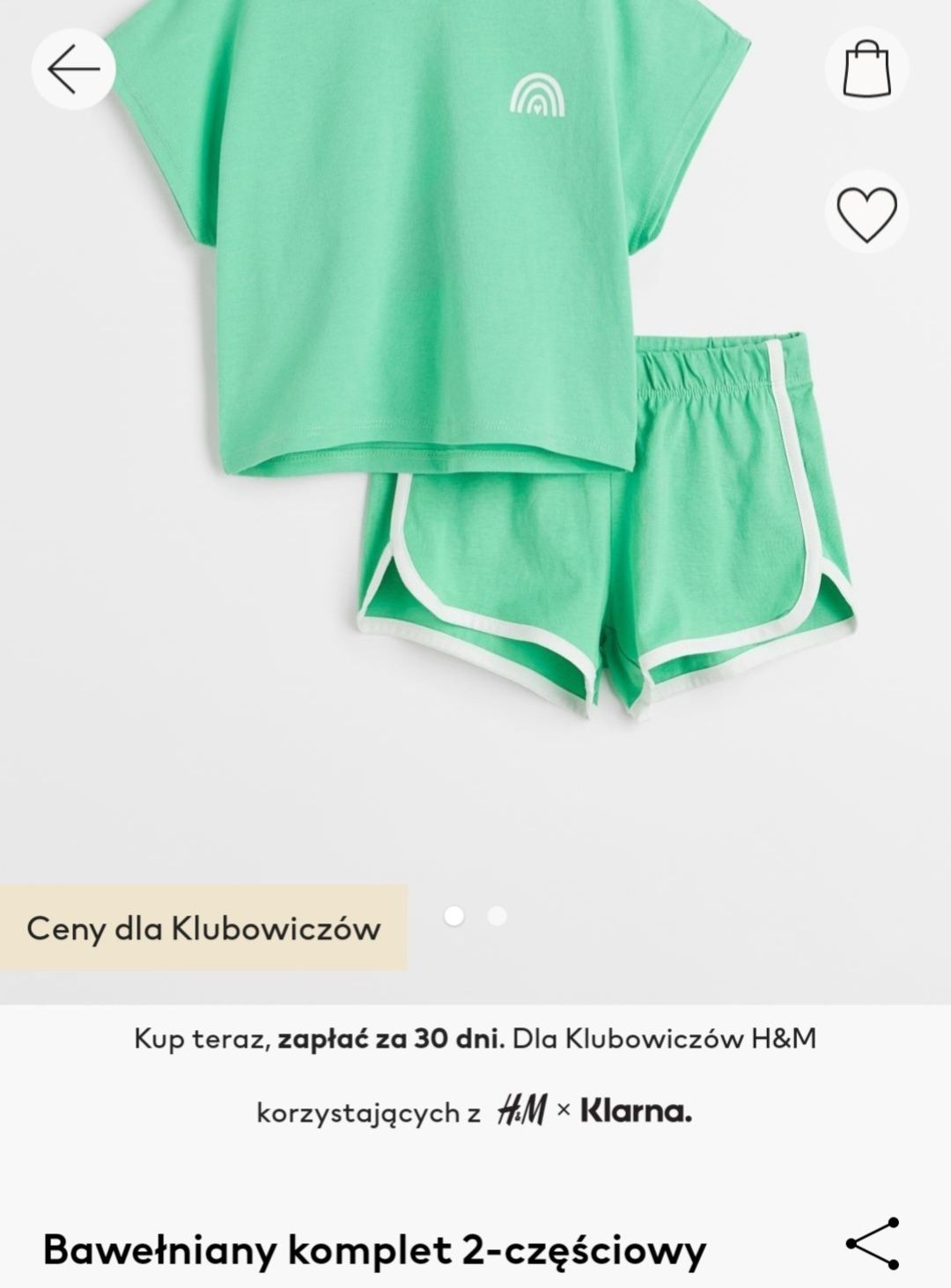 Komplety H&M r 110 koszulki bluzki krótkie spodnie szorty