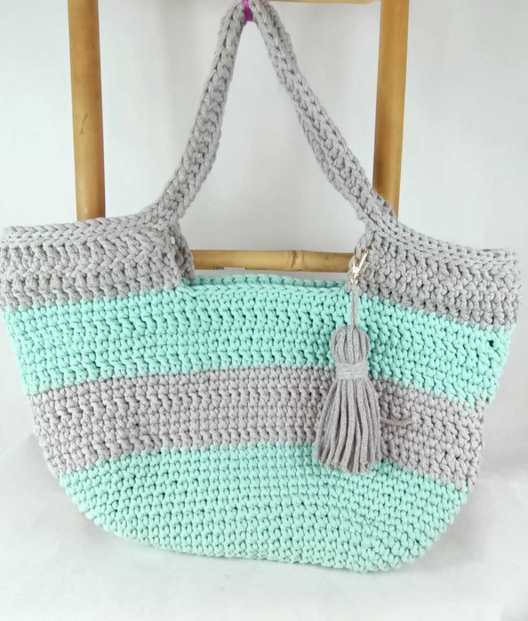 Torebka handmade shoperka duża