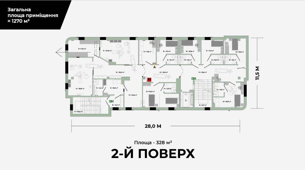 Продаж комерційного приміщення по вулиці Боднарська 12 (1270 м.кв.)