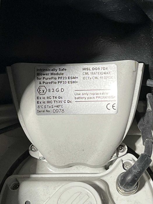 Maska ochronna głowy i twarzy z respiratorem Pureflo pf33esm+/Komis