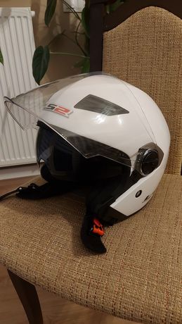 Kask otwarty Jet LS2 biały XXL