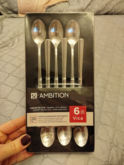 NOWE łyżeczki długie do latte. Ambition.