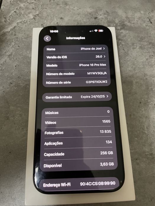 Iphone 16 pro max Black Titanium