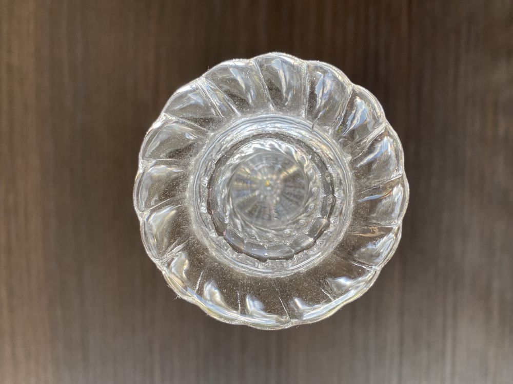 Świecznik szklany Spirelli vintage