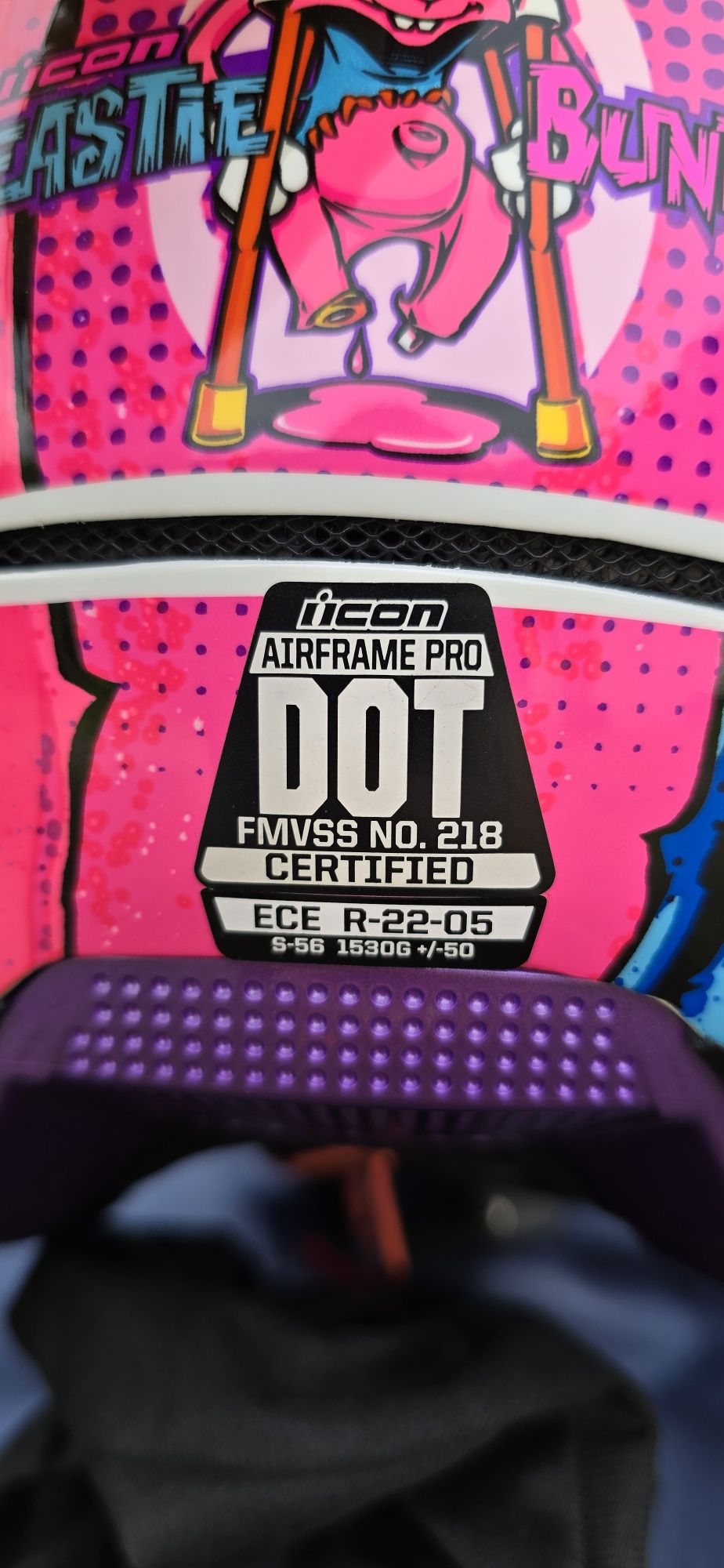 Шолом Icon Airframe Pro (Beastie Bunny Helmet)