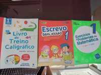 3 Livros de fichas/treino 1.°ano