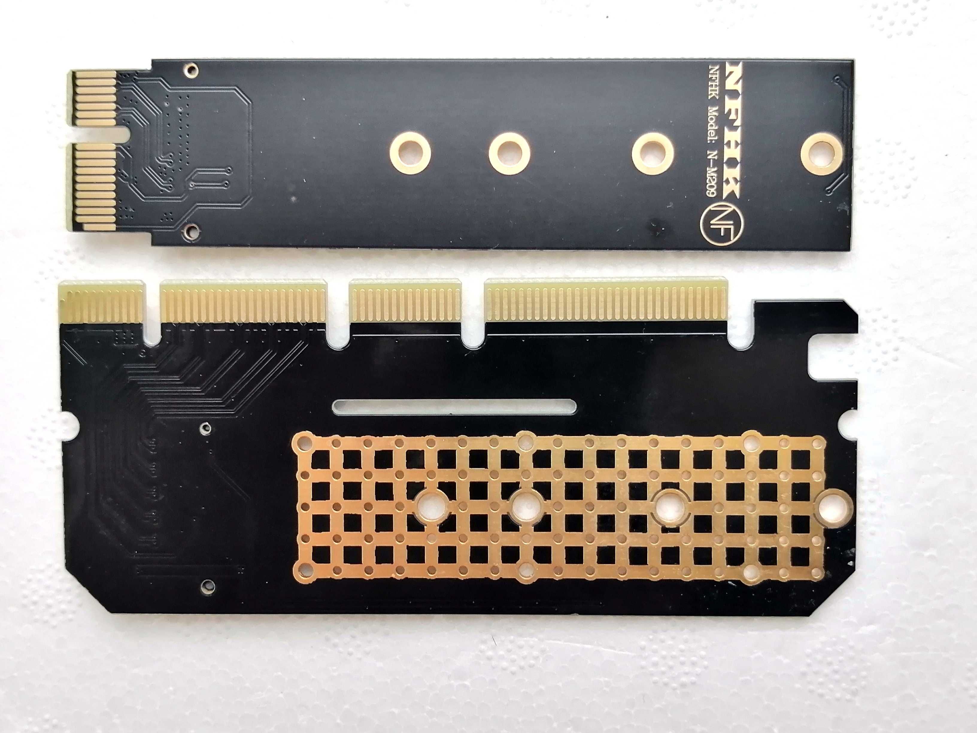Адаптери M.2 NVME PCIE to M2 під PCIE