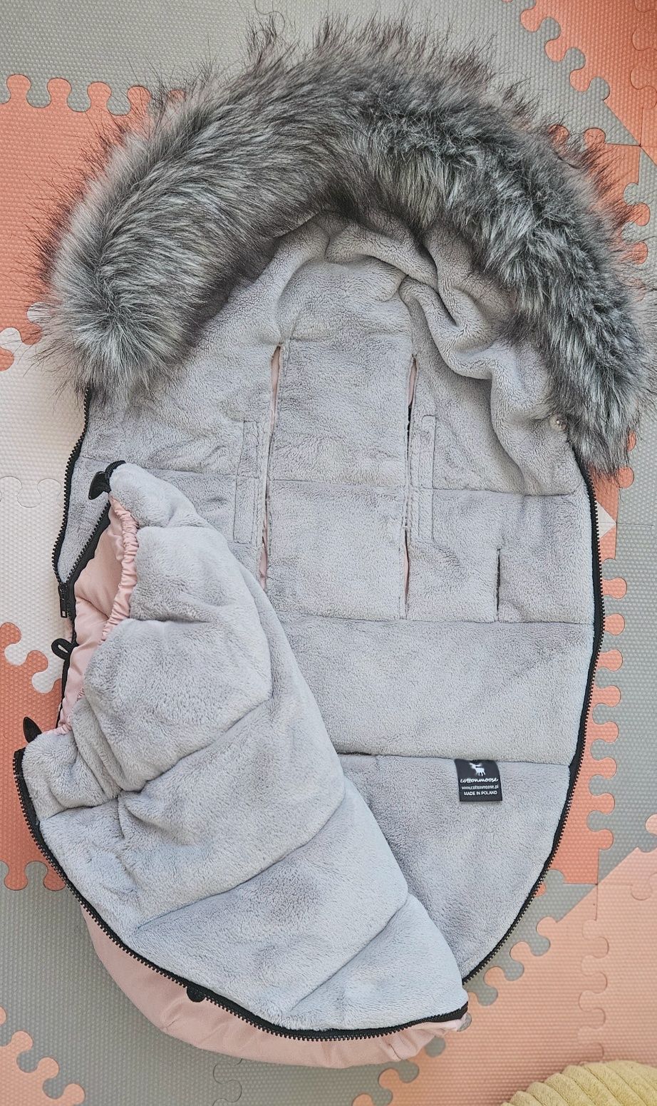 Śpiworek do gondoli wózka spacerówki fotelika Cottonmoose