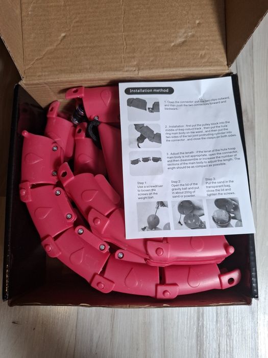 Hula hop z obciążnikiem