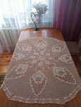 Serweta okrągła, rękodzieło o średnicy 130 cm