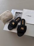 р36-41 Шльопанці Miu Miu matelasse nappa black slides