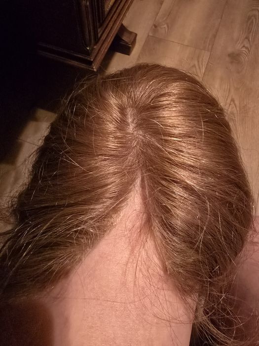 Peruka, półperuka,  topper z włosów naturalnych