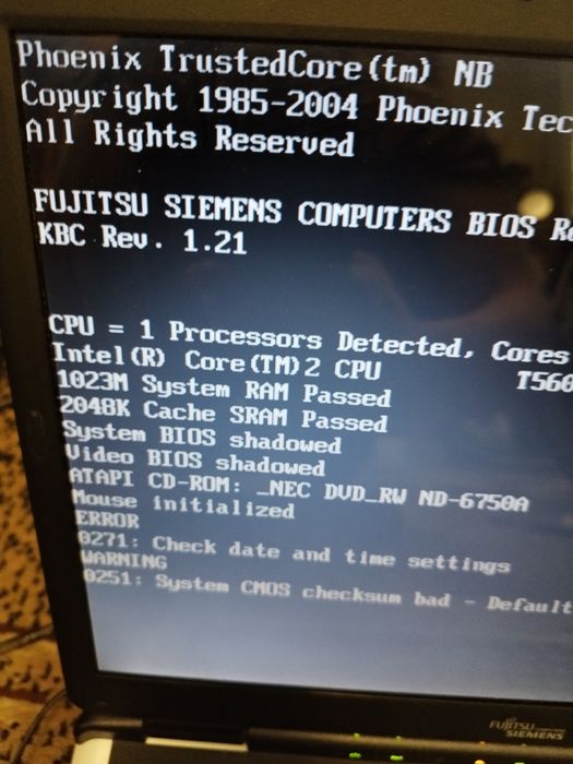 Laptop Fujitsu Siemens