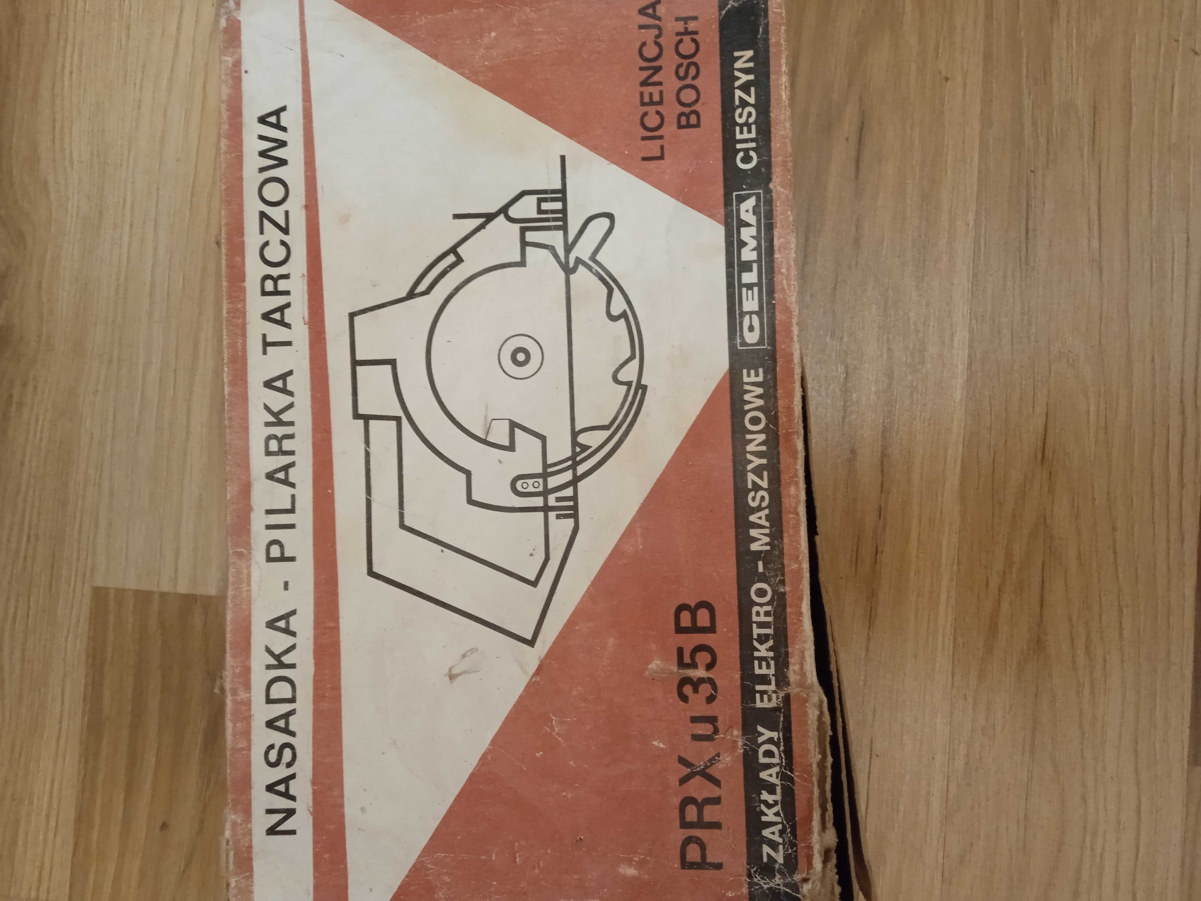 Stara przystawka do piły EMA-COMBI na stoliku