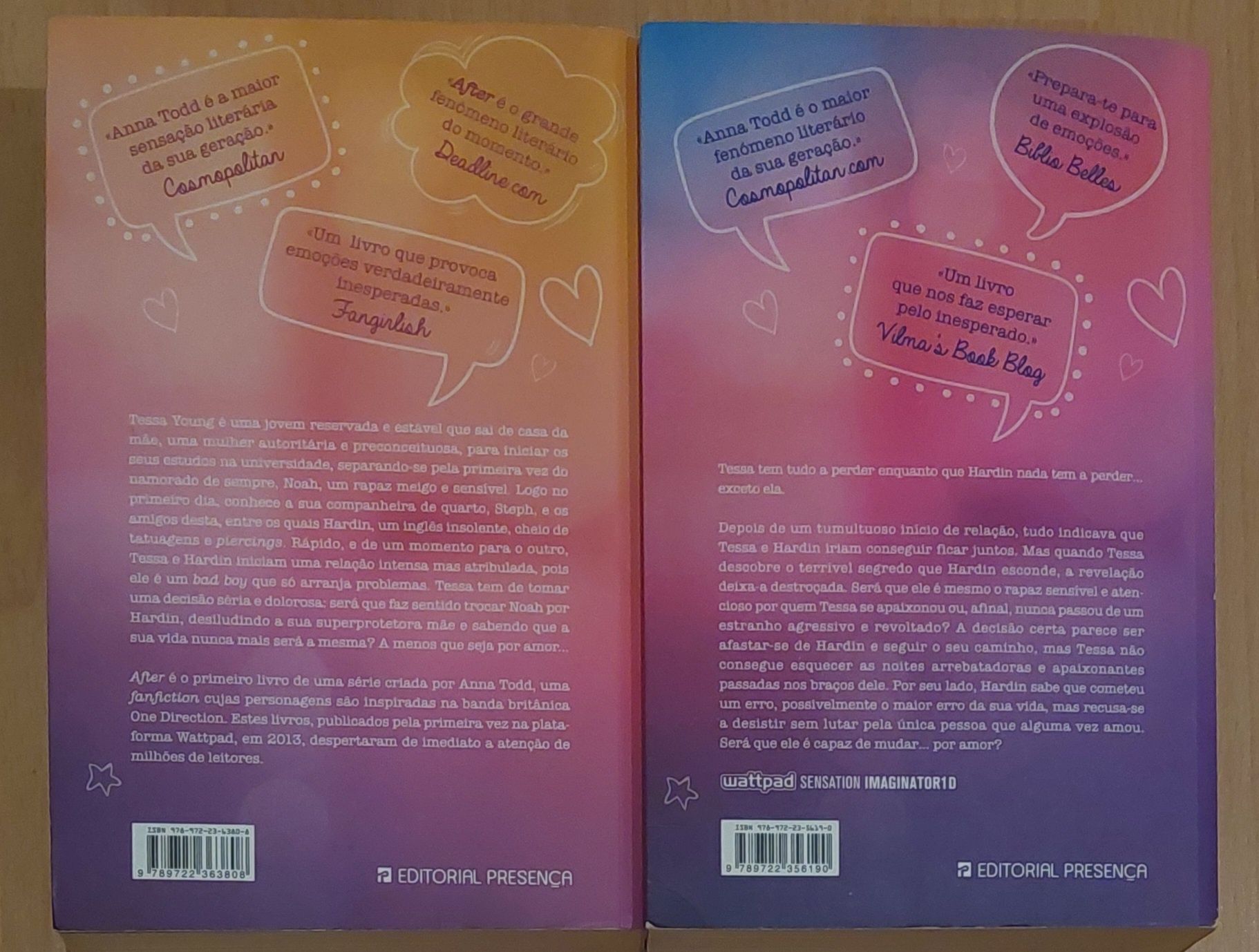 AFTER livro 1 e 2 Conjunto 17euros