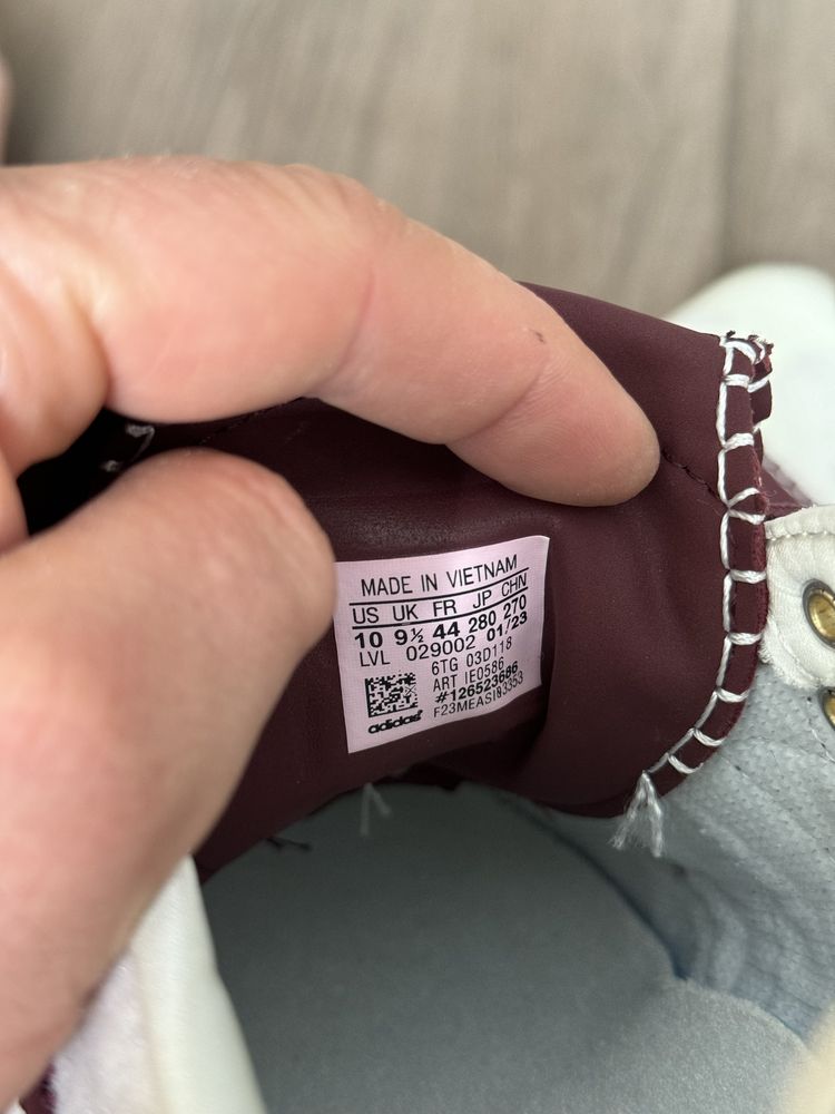 Кроссовки adidas x Wales Bonner Samba Pony Cream White Gum IE0586