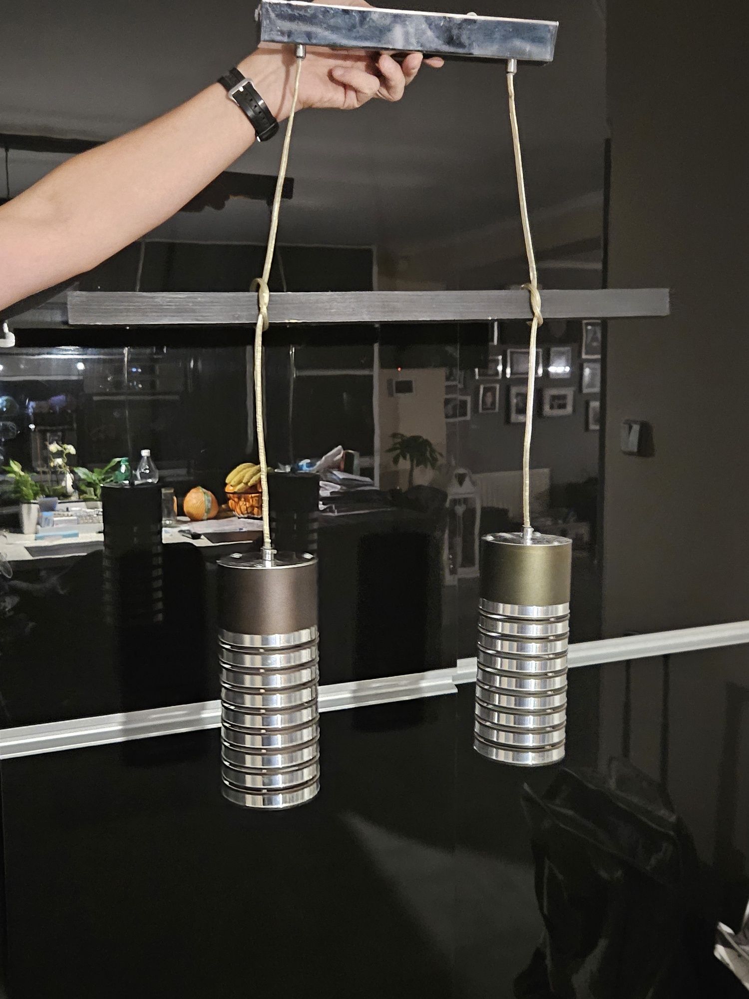 Lampy wiszące 2 i 3 punkty świetlne - komplet