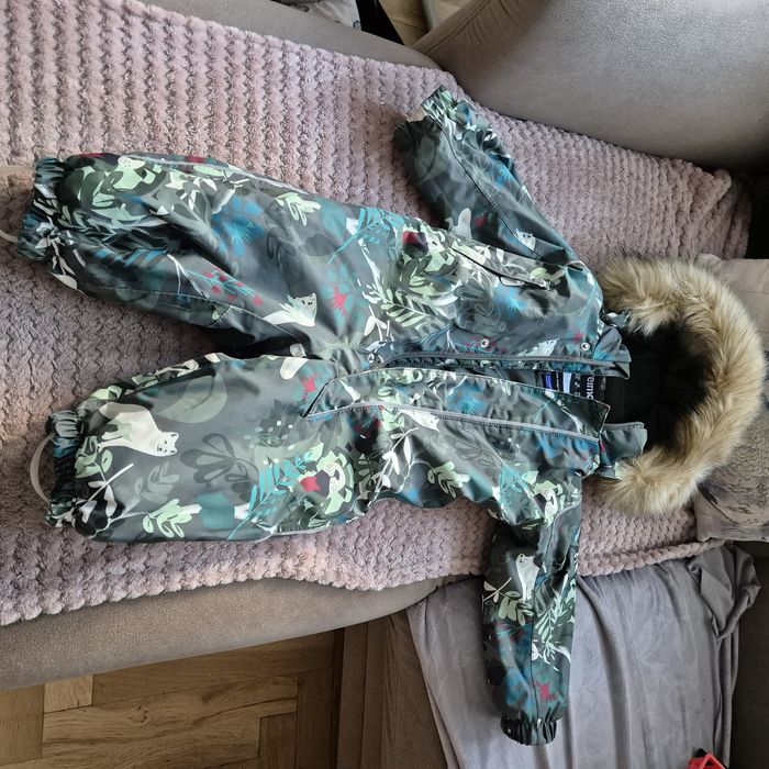 Kombinezon zimowy  Reima r 80 ciepły model Lappi futerko