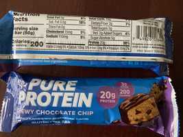 Протеїнові батончики Pure Protein Chewy Chocolate Chip із США