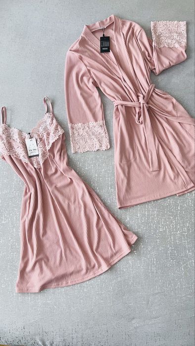 Комплект нічна сорочка та халат