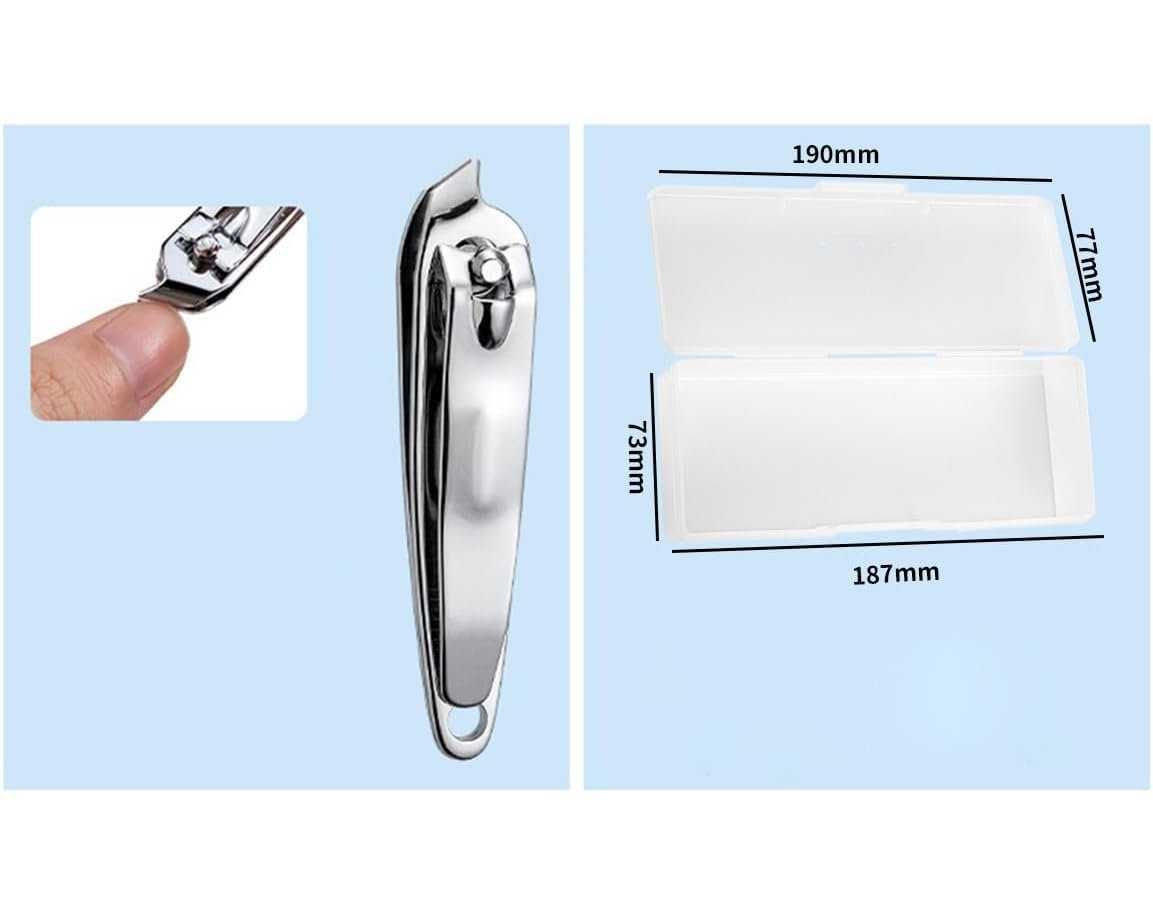 Zestaw do pielęgnacji paznokci, zestaw do manicure, 9 elementów + etui