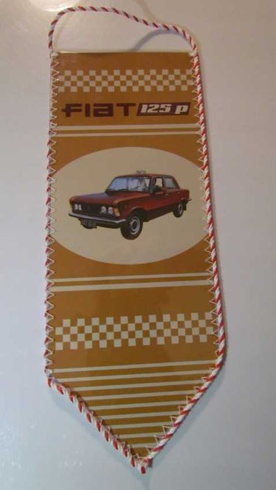 Proporczyk Polski FIAT 125 p 125p Duży Fiat Taxi FSO ideał 2