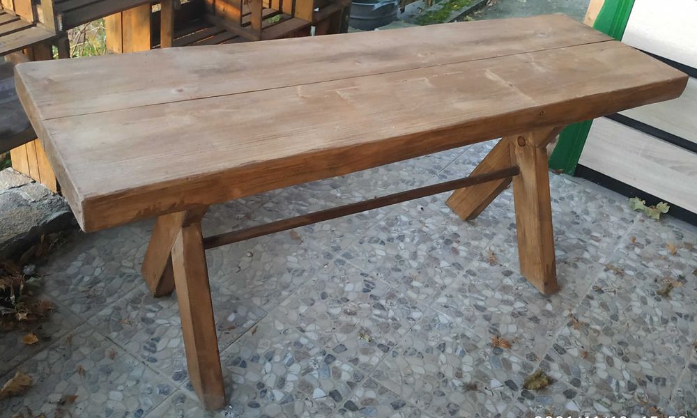 Stół ogrodowy z drewna jodłowego