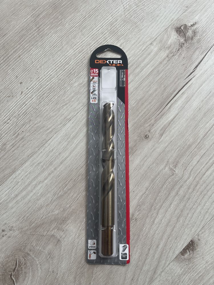 Wiertło do metalu HSS COBALT 15 / 169 mm DEXTER PRO