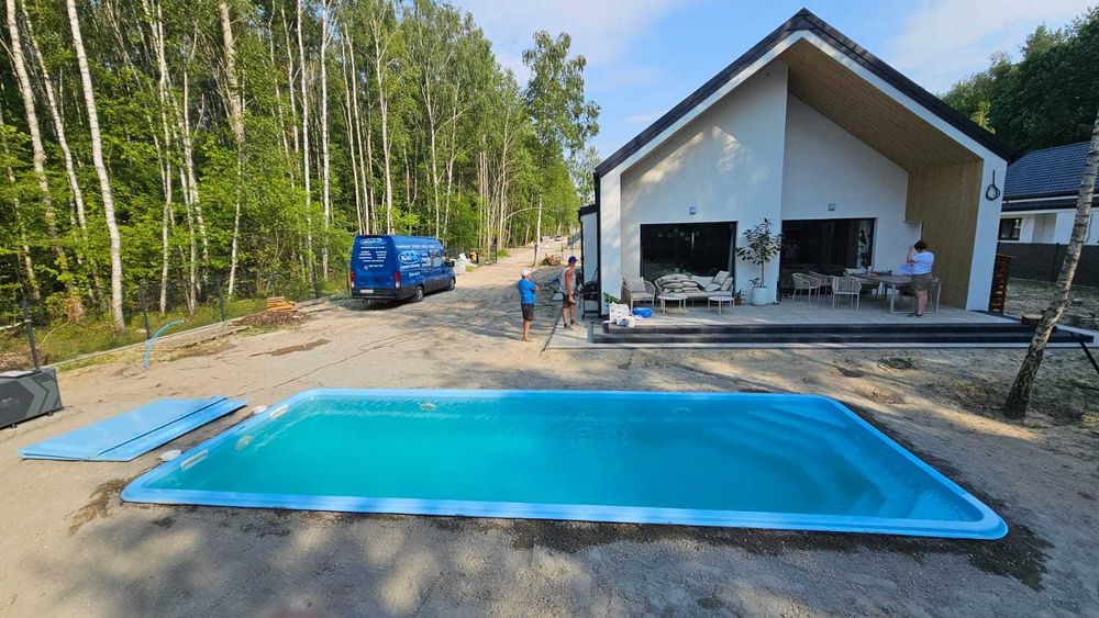 Basen poliestrowy 8,50x3,70x1,55m szybka dostawa PROMOCJA