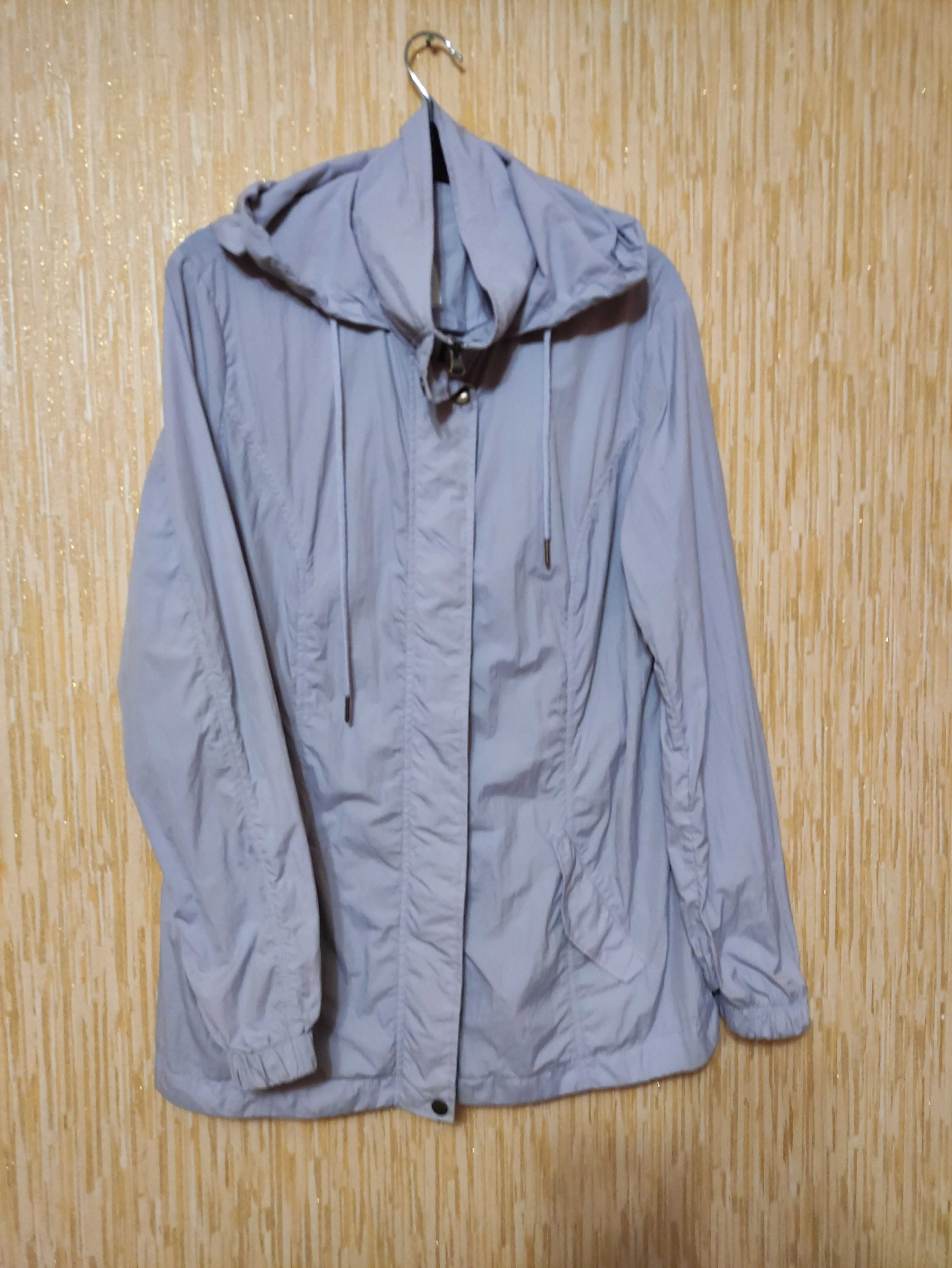 Женская куртка ветровка дождевик лавандового цвета, р.50/ eur42