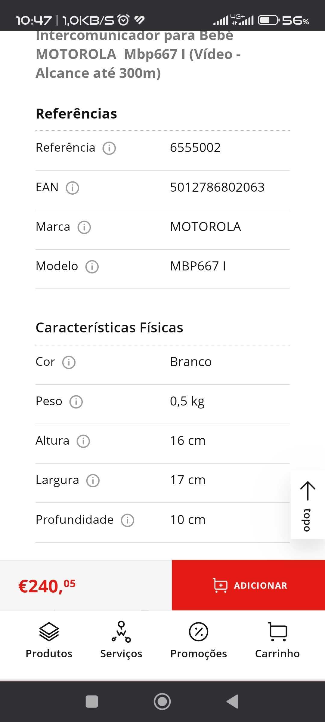 Intercomunicador Motorola camara