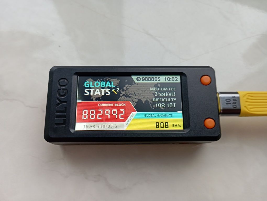 NerdMiner V2 78kh/s – соло-майнер для видобутку біткоїнів