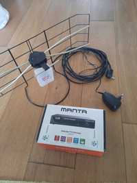 Antena wewnętrzna DVBT4 W1E MUX8/Manta hd DVBT07 Mpeg-2, Mpeg-4