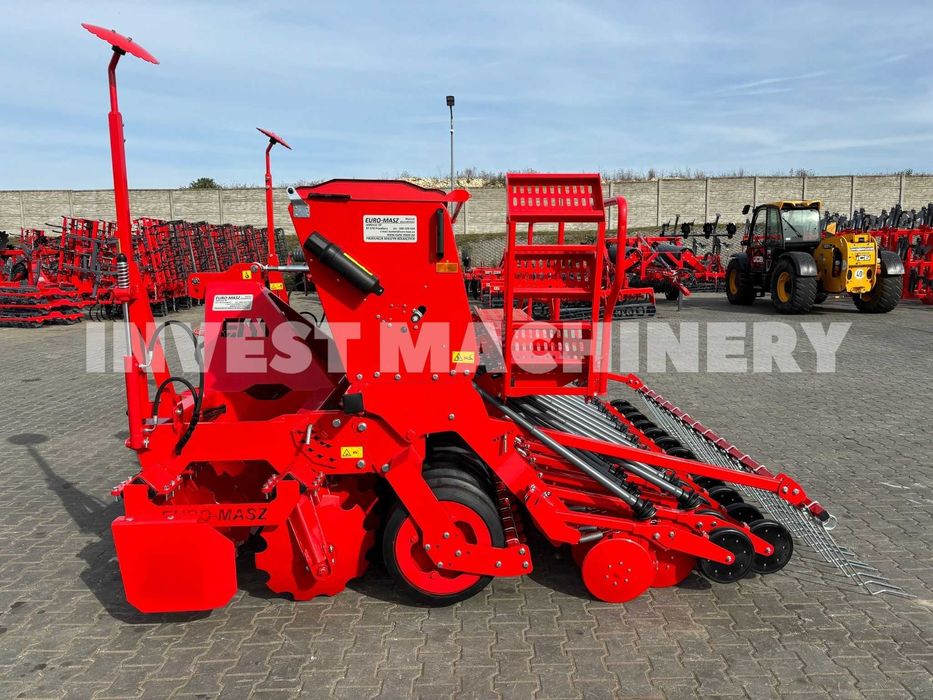 Agregat uprawowo-siewny EURO-MASZ nabudowany 3m brona siewnik NOWY !!!