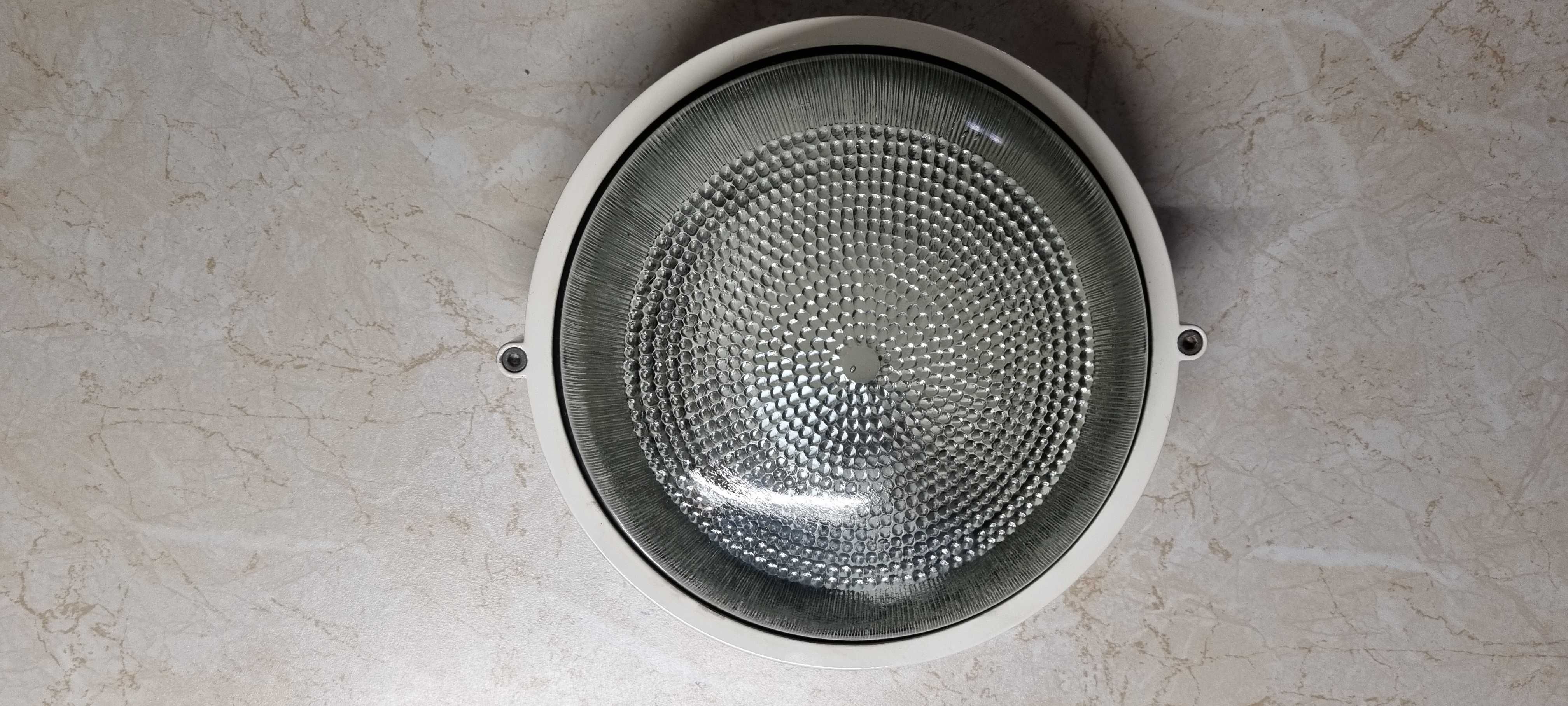 Lampa okrągła PF-100 szklany klosz IP-54 nowa