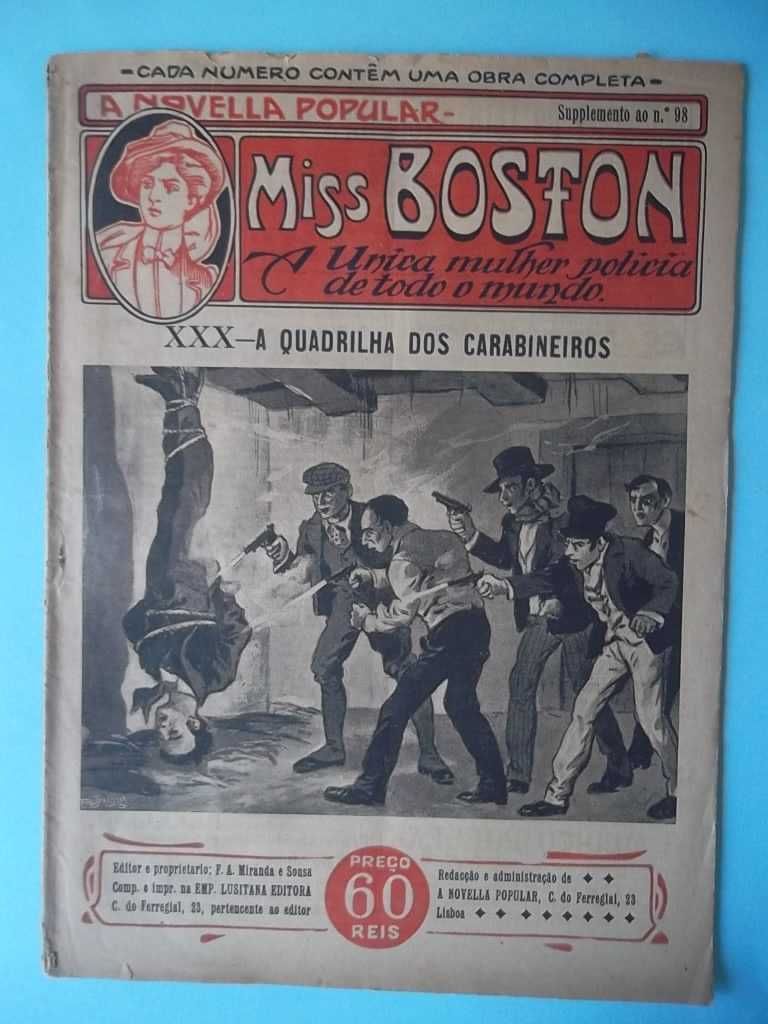 Folhetins ilustrados de 1910 "Novella Popular" , mais um em francês.