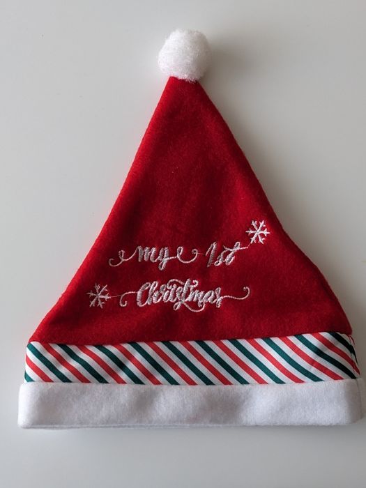 Czapeczka świąteczna -moje pierwsze święta