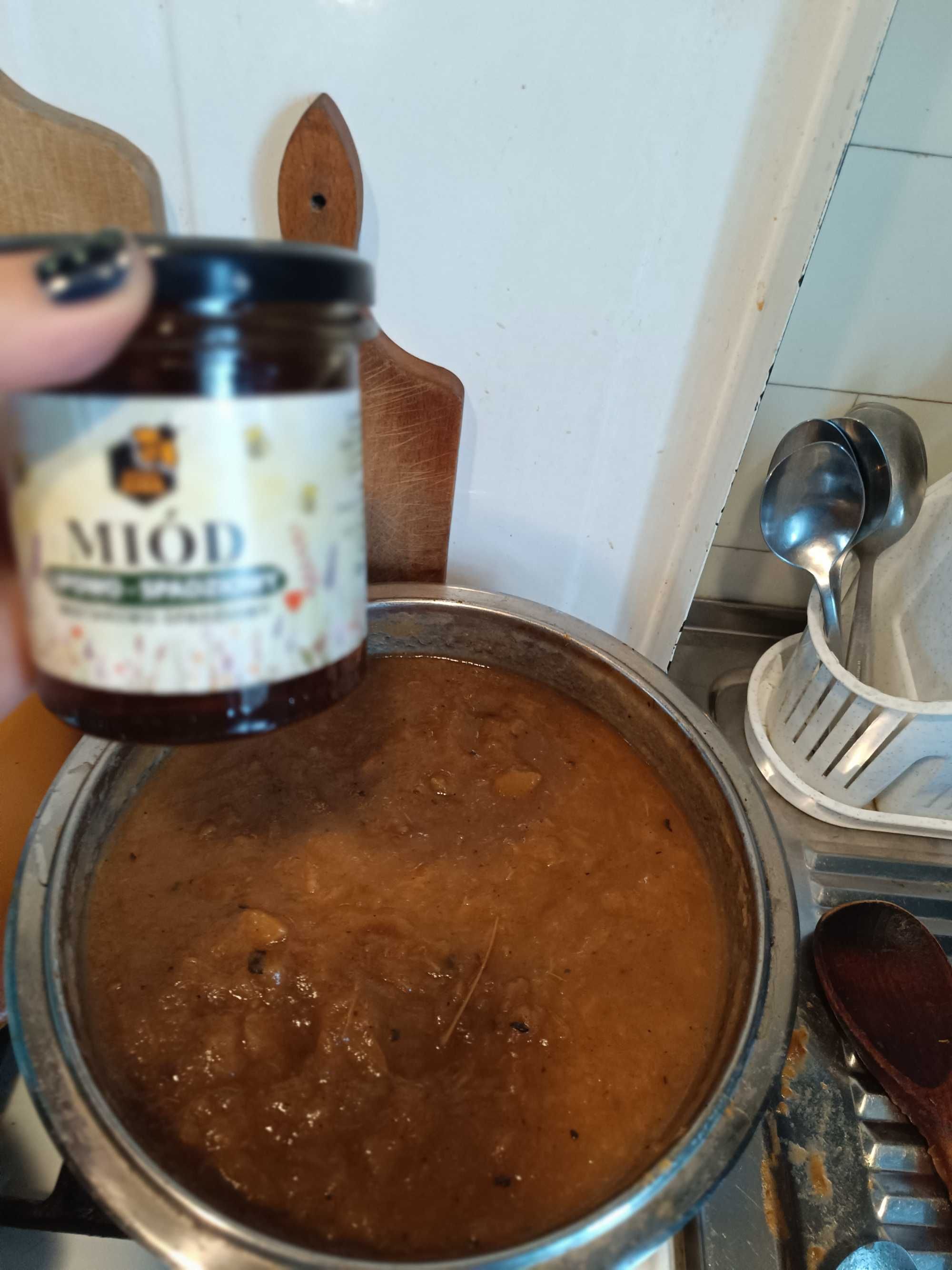 "Prosty"chutney z domowych jabłek Papierówek 300 ml.