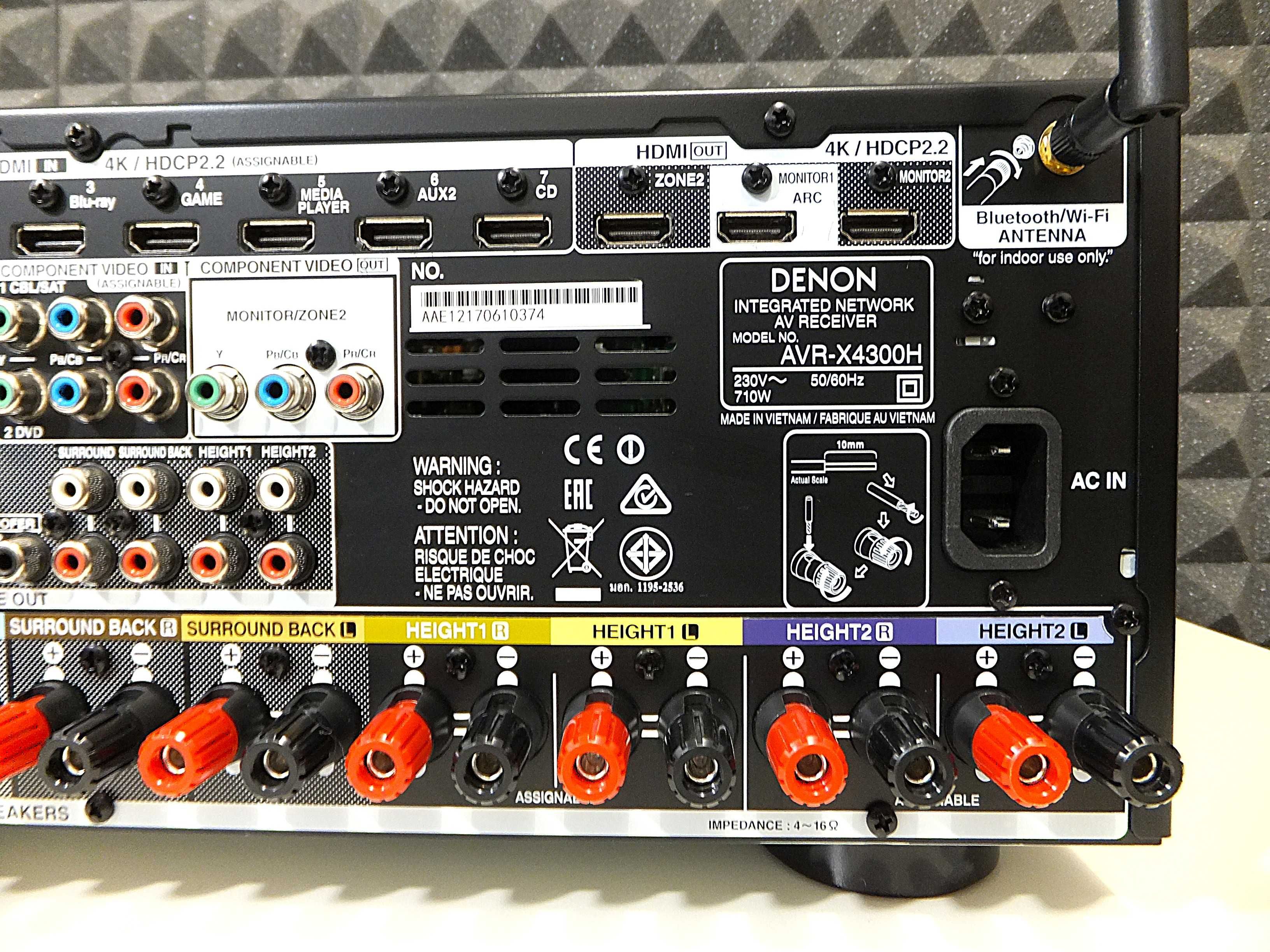 DENON AVR-X4300H – amplituner premium 9.2 z HEOS, Dolby Atmos i DTS:X