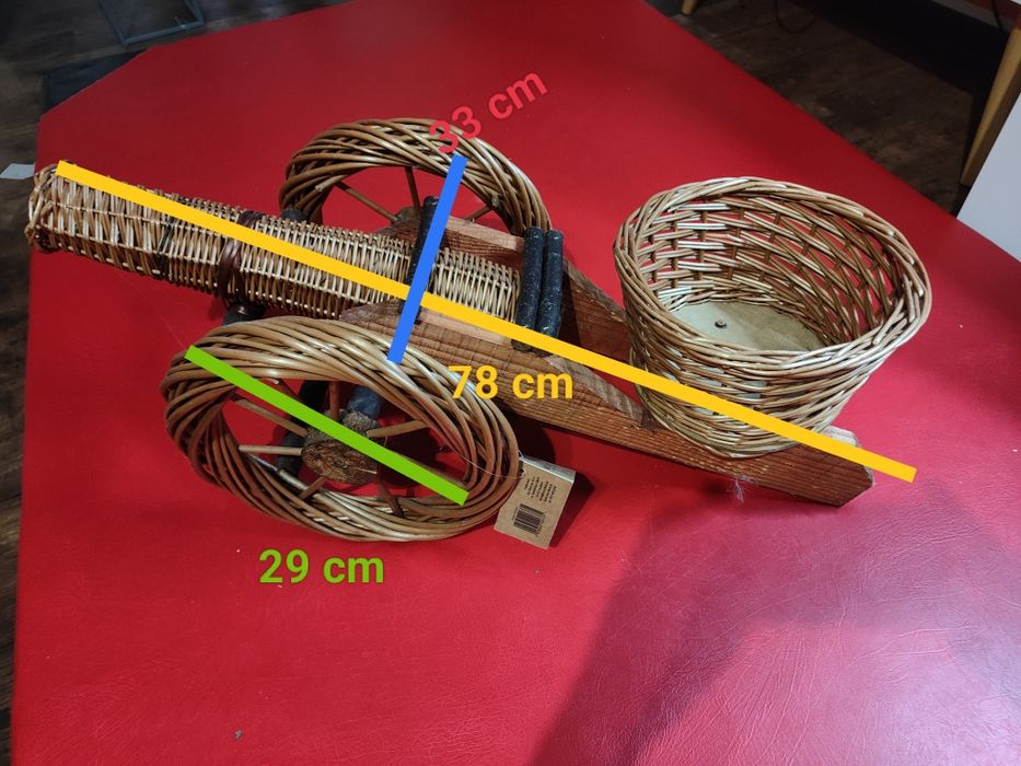 Doniczka armata wiklinowa