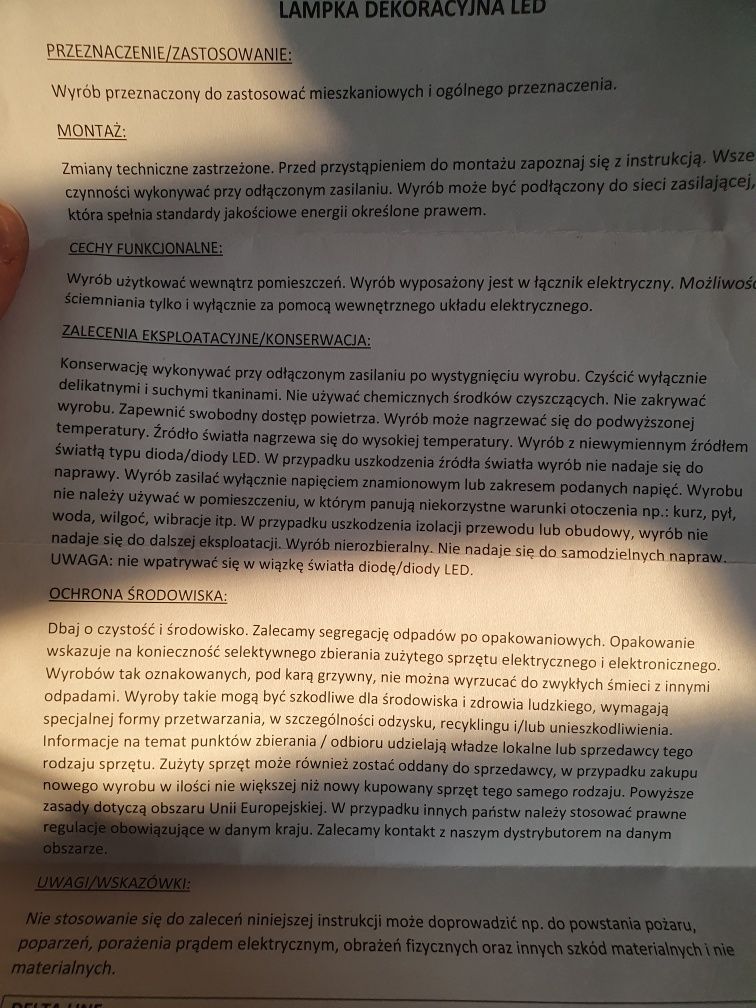 Lampka nocna ledowa Panda