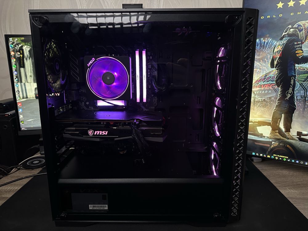 Персональний комплютер. AMD Ryzen 7 2700x. AMD 6600xt