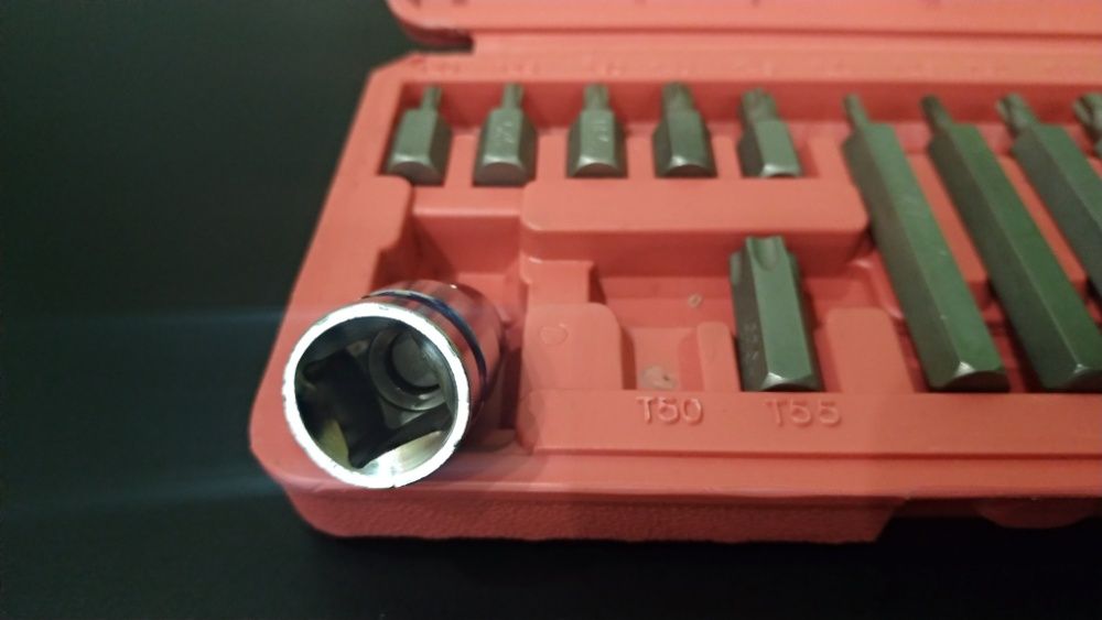 Набор автомобильных бит Torx Toolex (15шт)