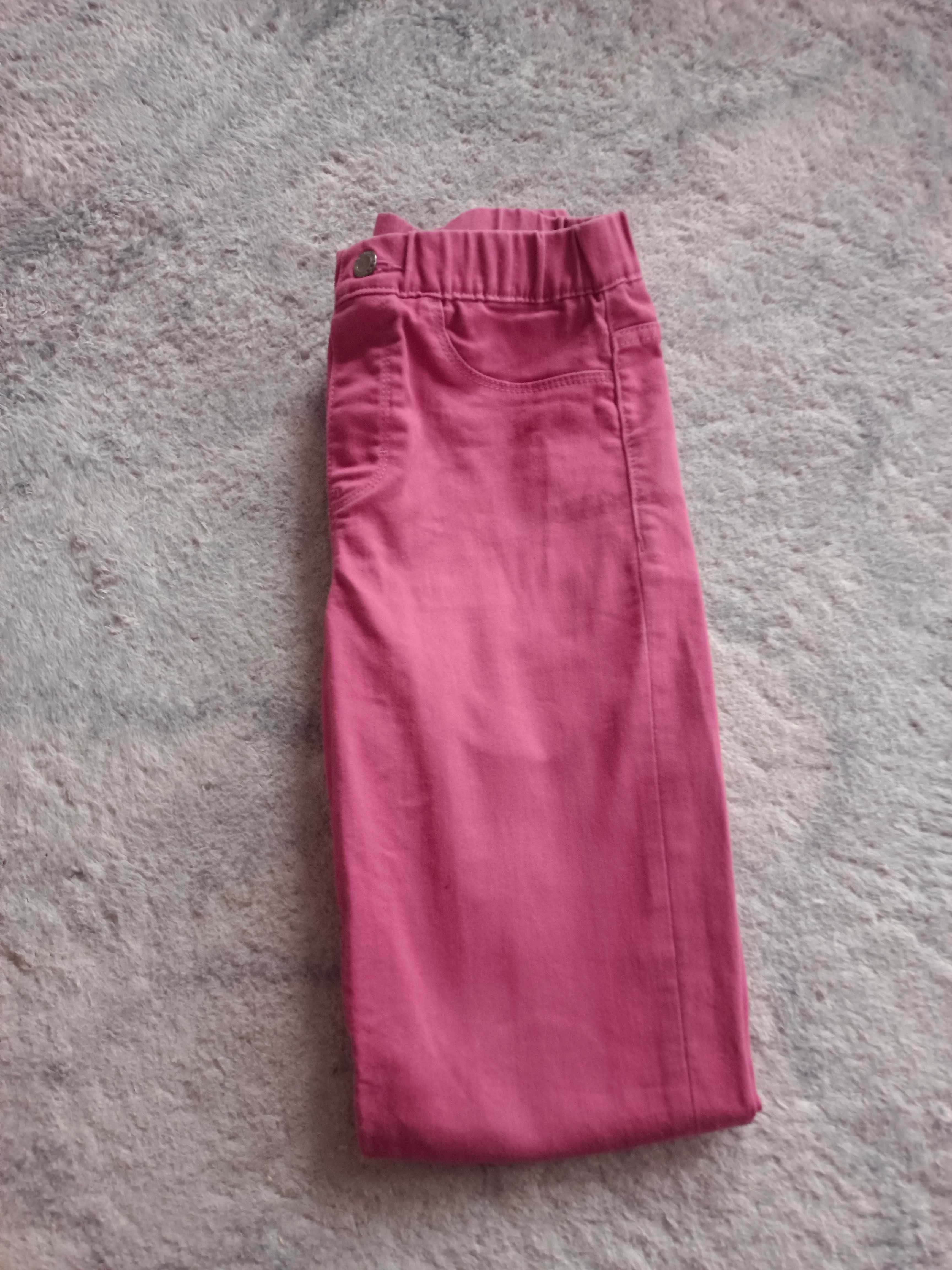 Jegginsy róż/fiolet Esmara 34,xs miękki jeans, dopasowują się do figur