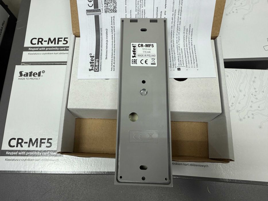 Klawiatura z czytnikiem kart zbliżeniowych MIFARE Satel CR-MF5